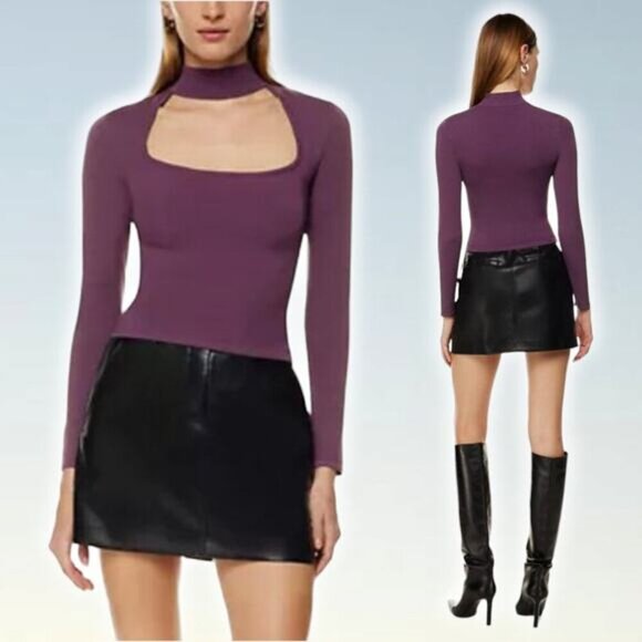 NWT BABATON Aritzia Florine Sculpt Knit Sweater Sz Medium - Picture 10 of 10